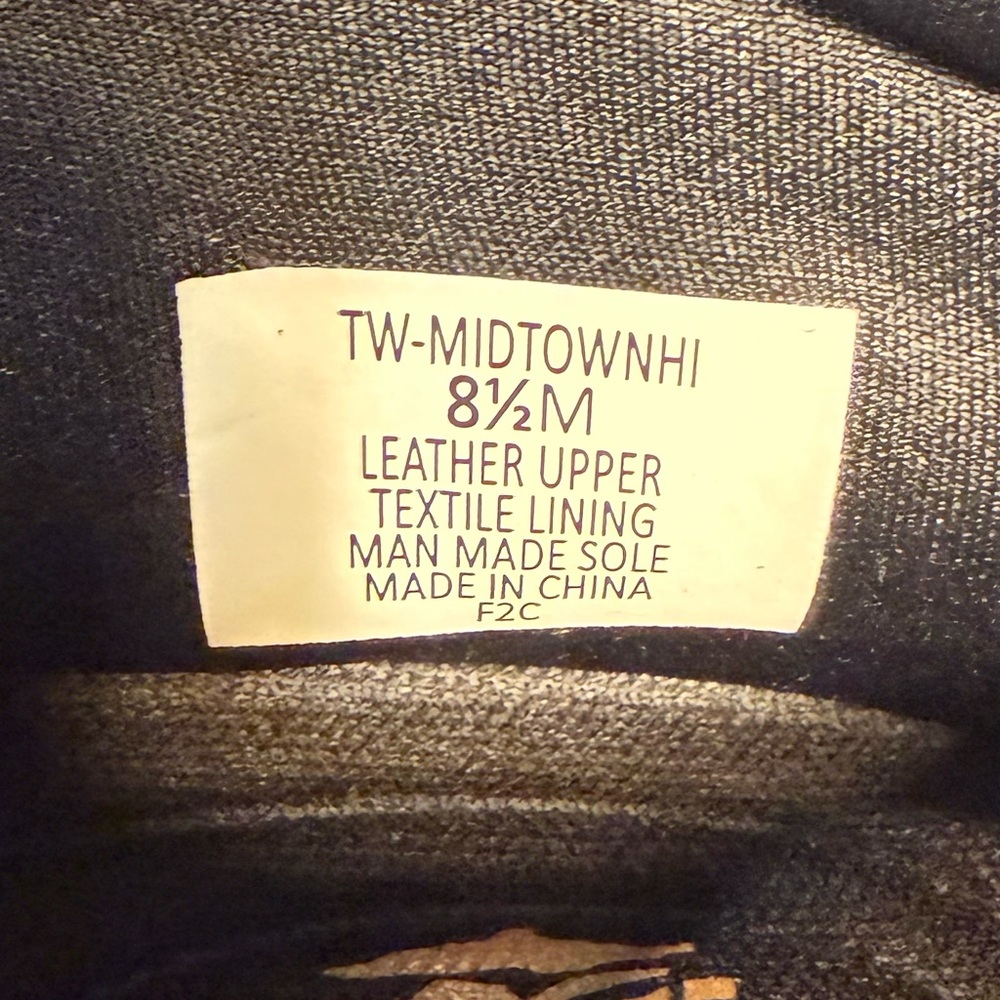 Le Tigre Midtown Hightop Black and White Shoe Size 8.5 - Picture 11 of 12